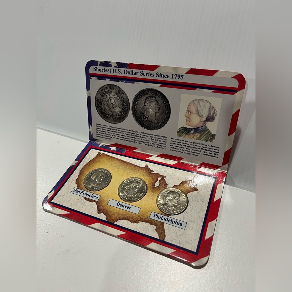 1979 Susan B Anthony Dollars First Year All Mint Set